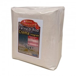 Farina di riso Integrale-(CREMA) sacco 5kg - Senza Glutine